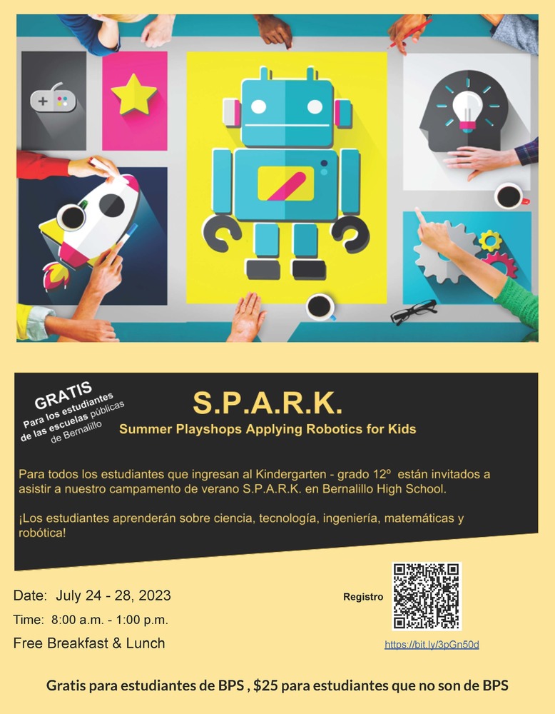 S.P.A.R.K. Campamento de verano de STEM y robótica
