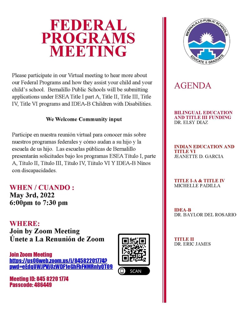 BPS Federal Programs Stakeholder Meeting