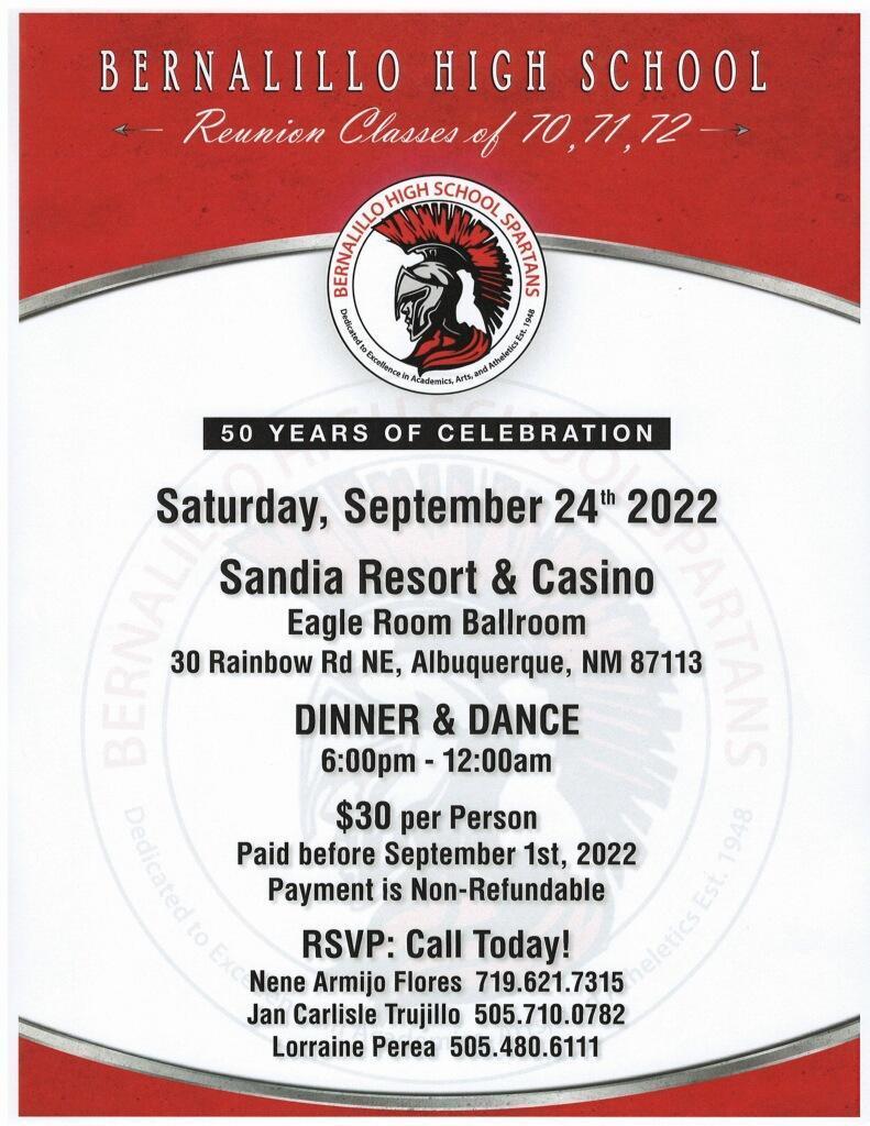 BHS Reunion flyer